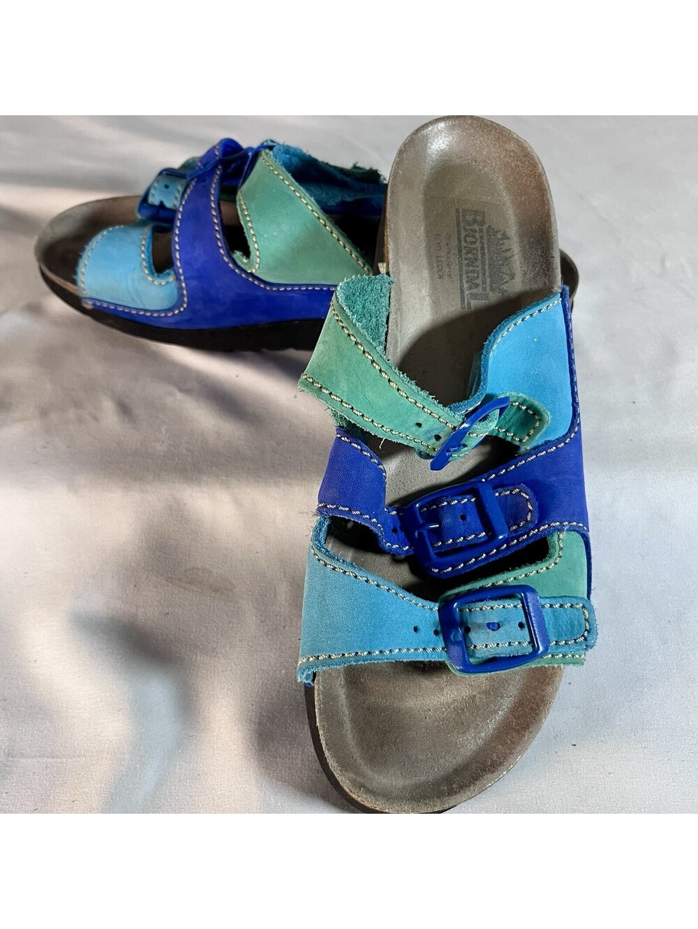 Bjornal Two Strap Kai Sandals Women’s Size 8 Blue